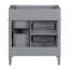 Meuble-lavabo de salle de bain 30 po sans lavabo supérieur, armoire de rangement moderne avec 2 tiroirs et un tiroir rabattable (PAS DE BASSIN)-1773043880-1773043886