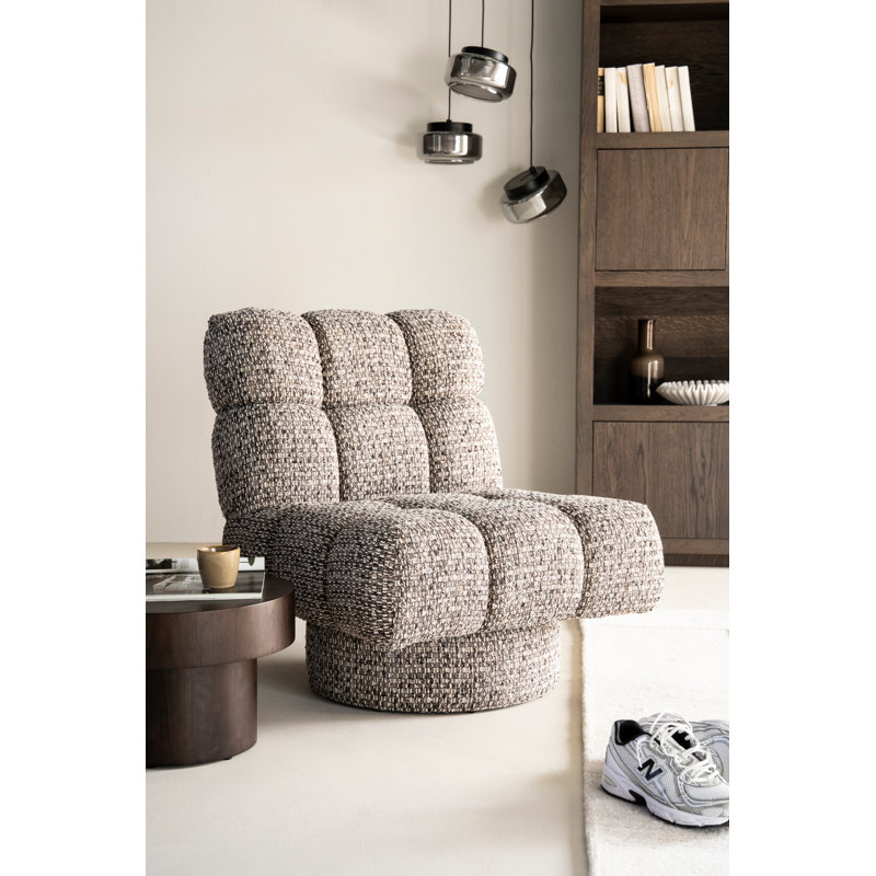 Fauteuil d'appoint Fenna, Polyester beige