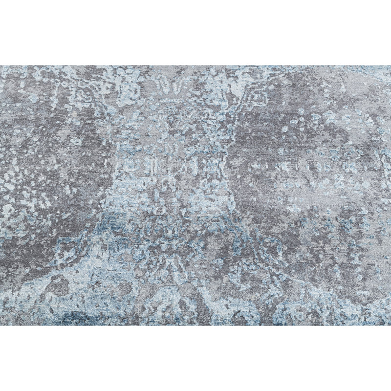 Handmade Silk and Wool Area Rug