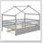 Wooden House Bed With Trundle-347267189