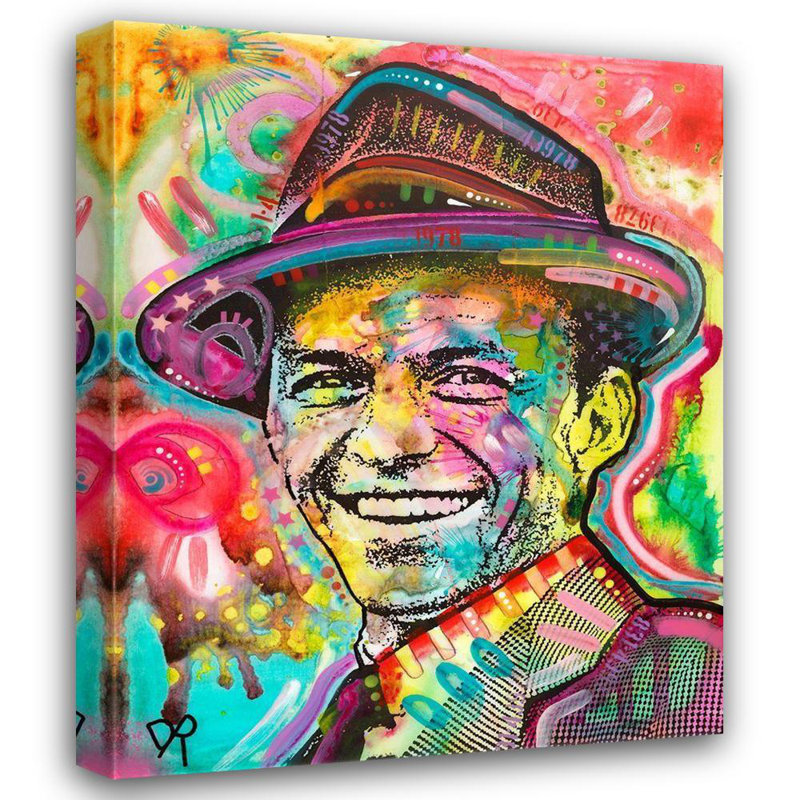 Art sur toile de la collection Red Russel Studio® Dean Russo, Frank Sinatra IV, H 44 po x l 36 po