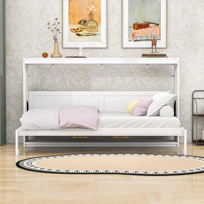 Lit escamotable avec éclairage DEL et prise USB