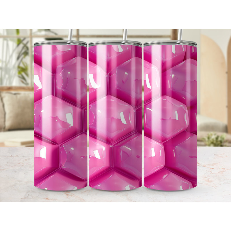 Choose Handmade Tumblers 591ml Vacuum Insulated Stainless Steel (18/8) Travel Tumbler with Straw
