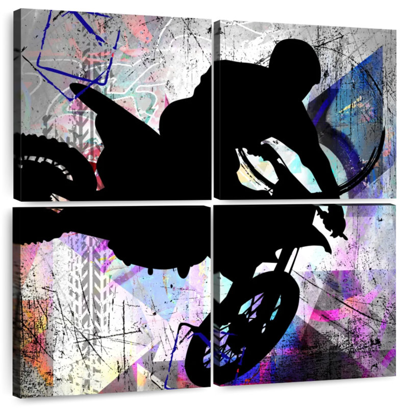 Sireci Extreme Motocross I, 57" H x 57" W