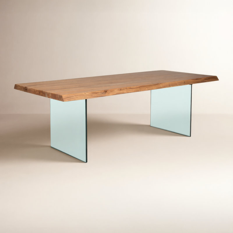 Brooks Solid Wood Dining Table, 29.75"H x 92"L x 40"W, Teak