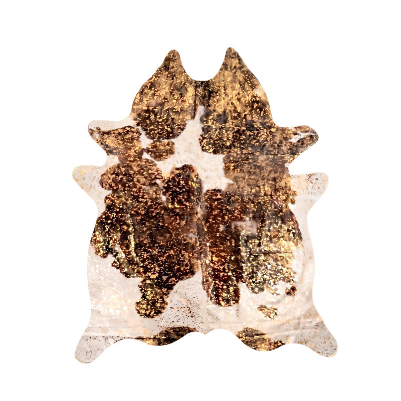 Houchin Performance Cowhide Animal Print Indoor Rug