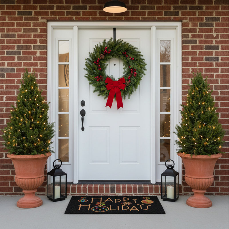 Floinn Non-Slip Christmas Doormat, 17" x 29"