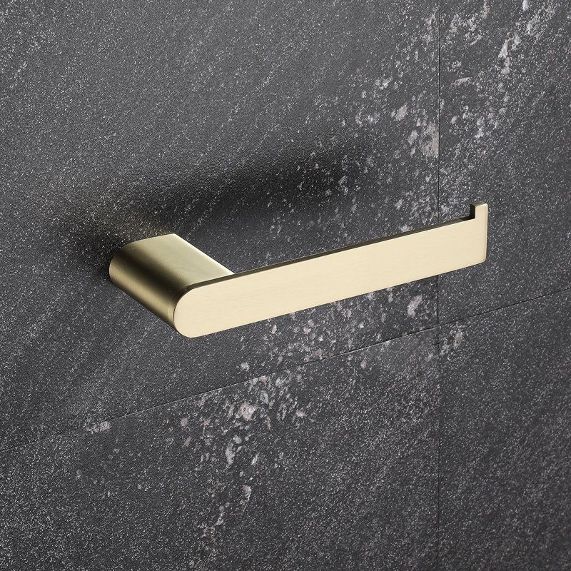 Bathroom Hardware 5 - 304 Steel, Rust- Assurance, Modern Concept, Easy Install For Multiple Rooms, Brushed Gold Glow 5 Fixture Package , Tarnish- Quality, Design, To Anywhere, Includes All Hardware,