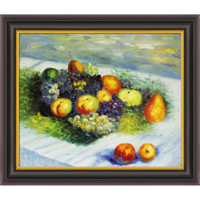 « poiriers et raisins » par claude monet picture cadre, reproduction d’art sur toile