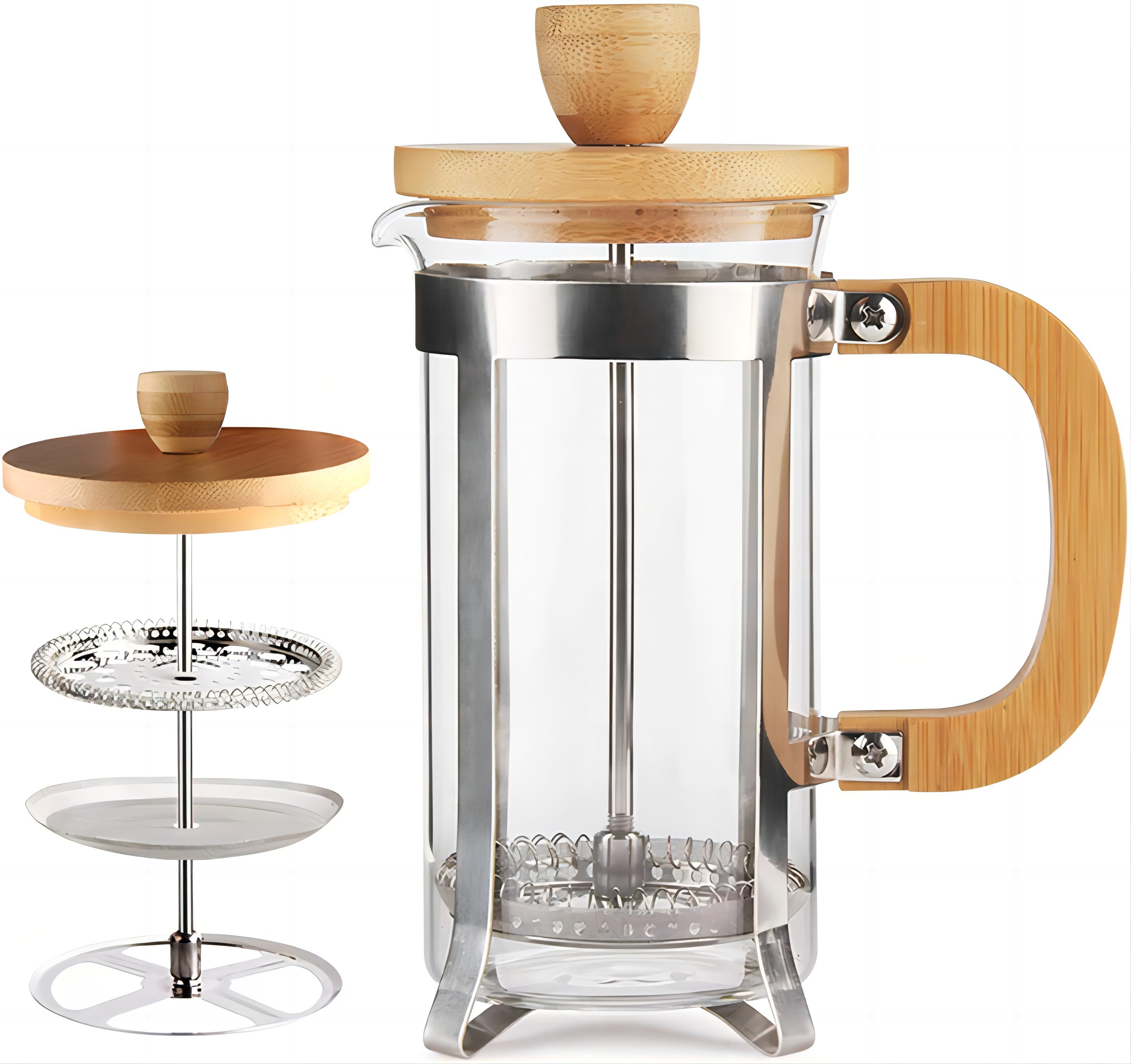 AdmiredbyNature French Press Coffee Maker, Maximum Flavor Coffee