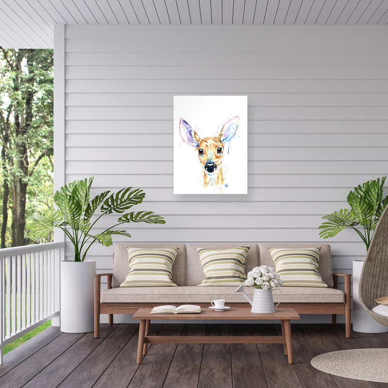 Toile d'extérieur Lisa Whitehouse Deer, H 18 po x l 24 po