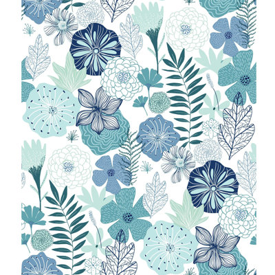 Weese Peel & Stick Floral Roll