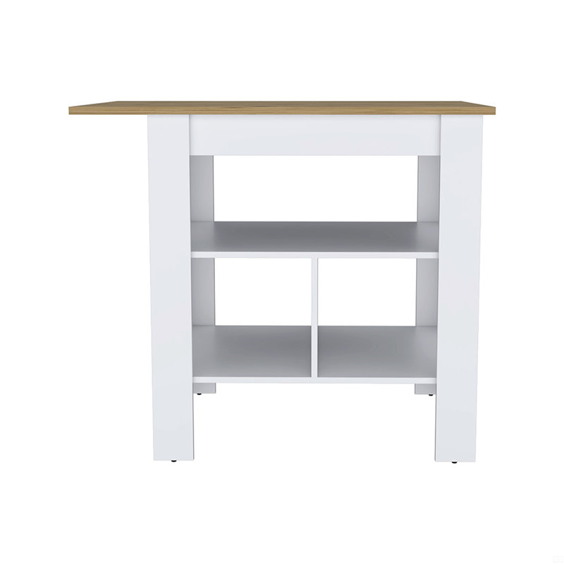 Kitchen Island Pompeya, Three Shelves