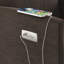 Fauteuil inclinable électrique pivotant, inclinable électrique avec charge USB et de type C, fauteuil d'appoint pivotant en velours pivotant à 360 °, pour le bureau à domicile et le salon, assemblage facile, café-133095013-133095019