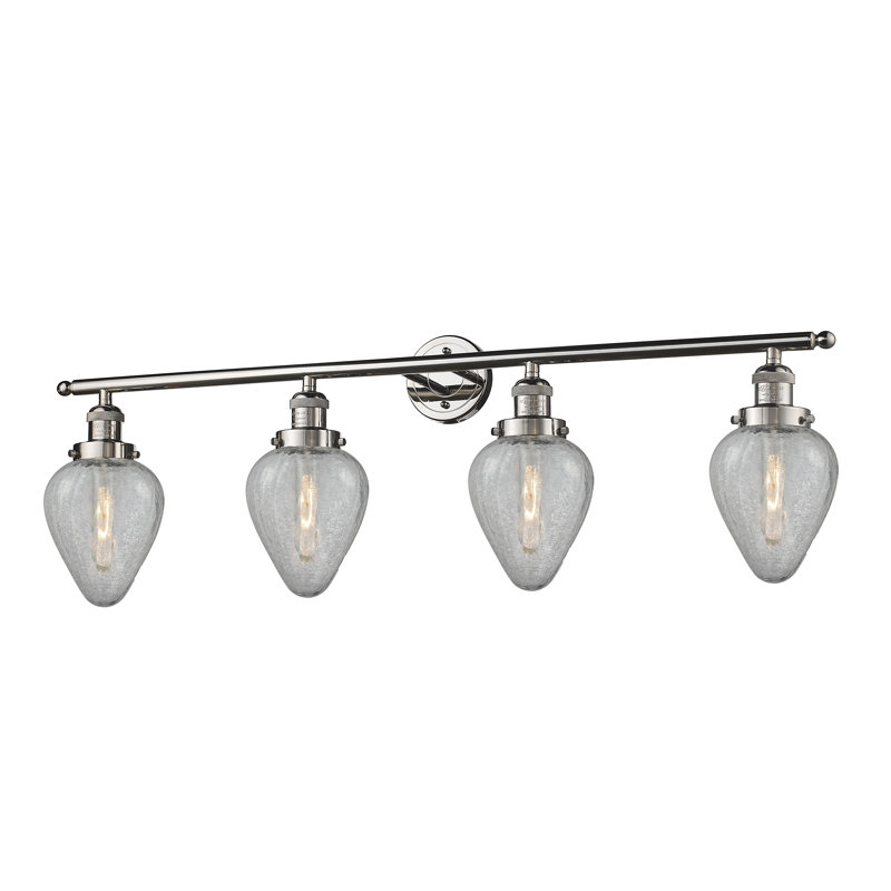 4 - Light Dimmable Vanity Light, Polished Nickel
