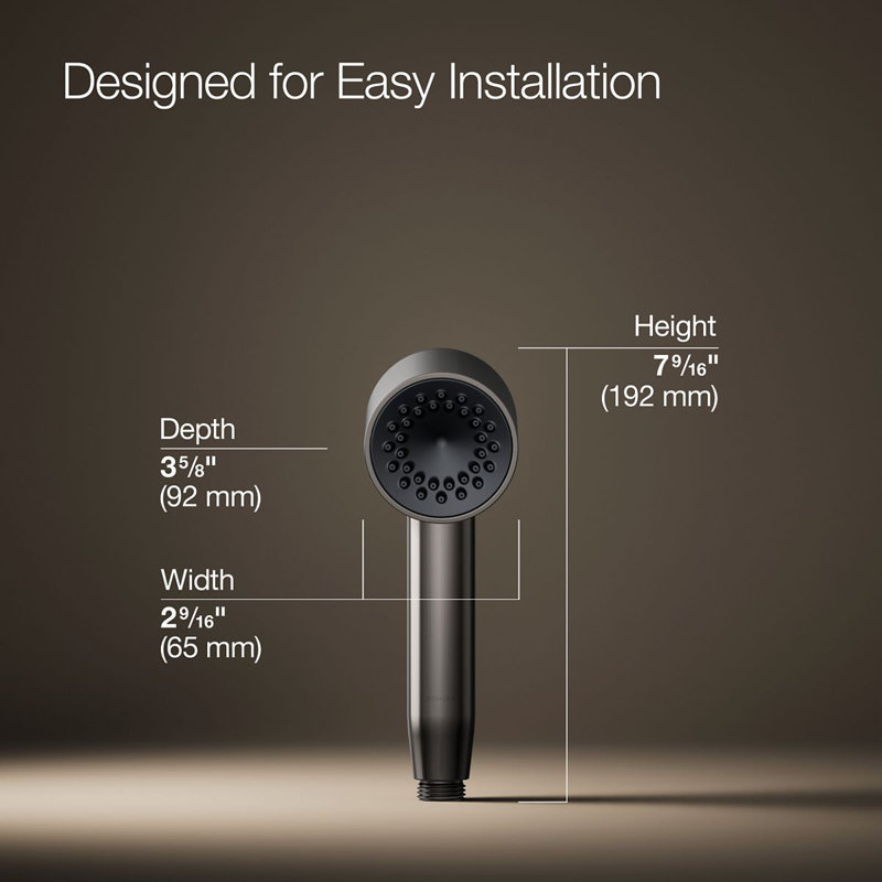 Statement Single-Function Iconic Handshower, Vibrant Titanium