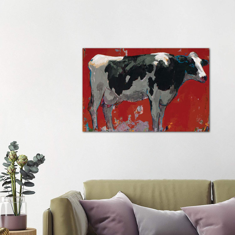 " People Like Cows III " by David Palmer, Wrapped Canvas, 26" H x 40" W x 0.75" D