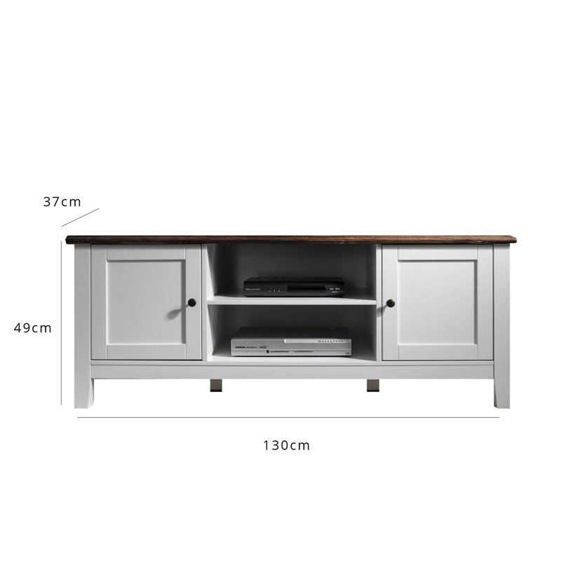 David TV Stand for TVs up to 58", White