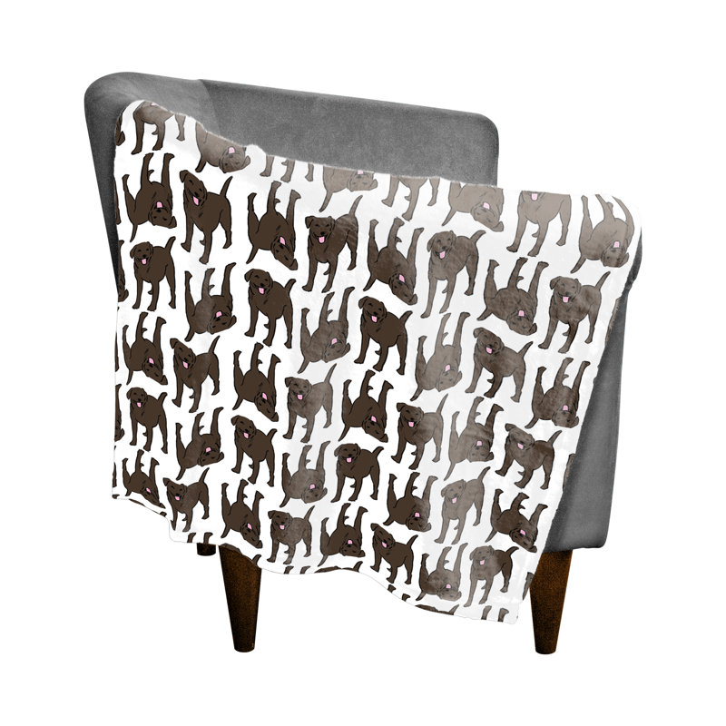 Hand Woven Throw Blanket, 30" W x 40" L, Chocolate