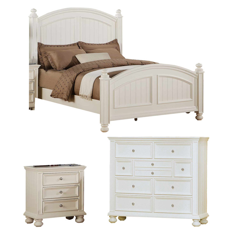 Aireon Solid Wood Piece Bedroom Set