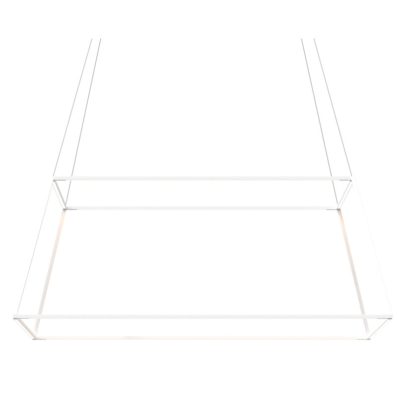 Matte White Aluminum LED Indoor/Outdoor Pendant Light