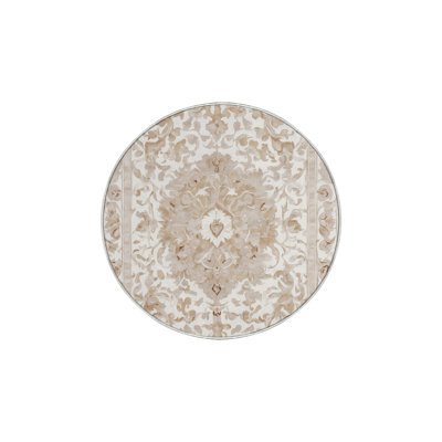 Tapis beige soyeux et moelleux
