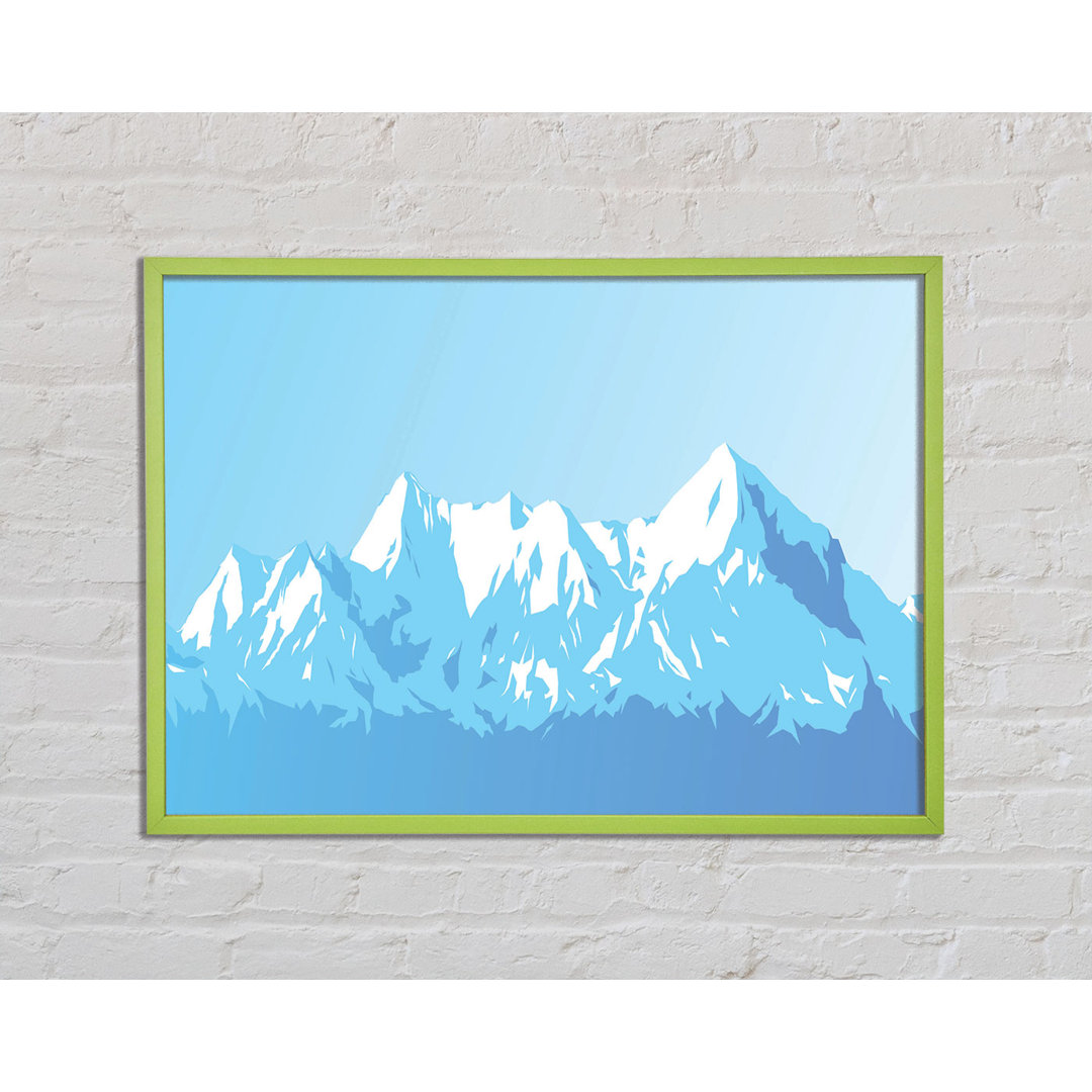 Arrick The Blue Mountain Snow - Einzelner Bilderrahmen Kunstdrucke