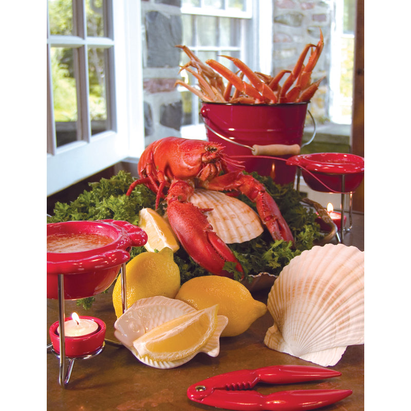 Coquillages naturels Nantucket, 5 po, ensemble de 4
