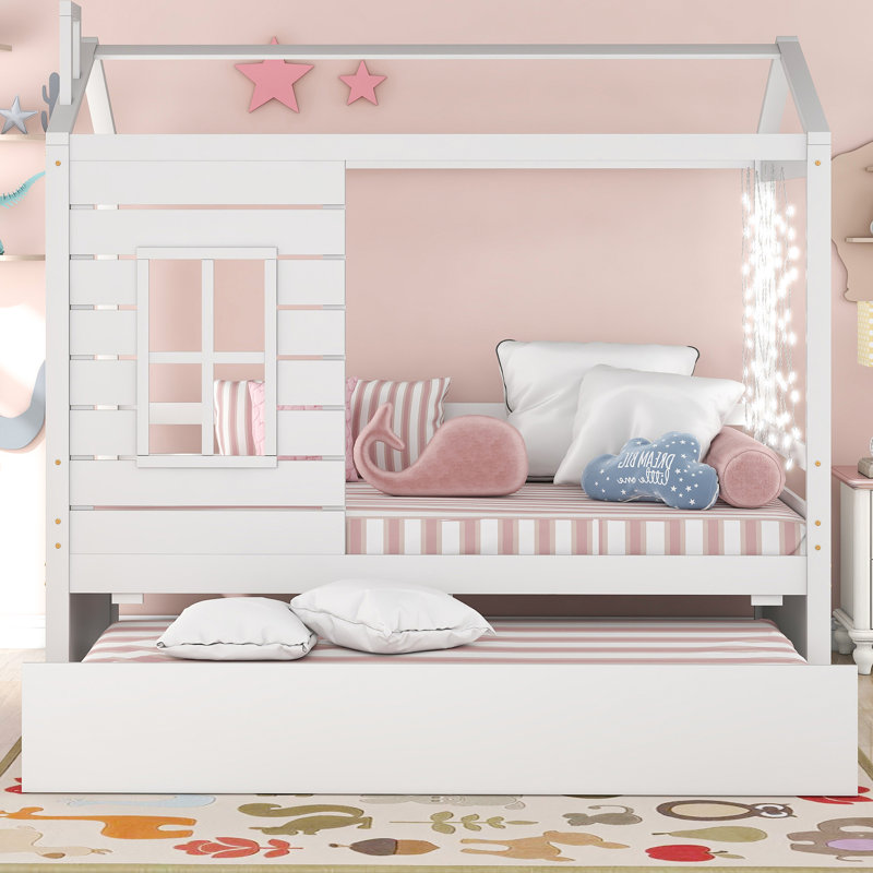 Ossett Kids Twin Daybed with Trundle, White