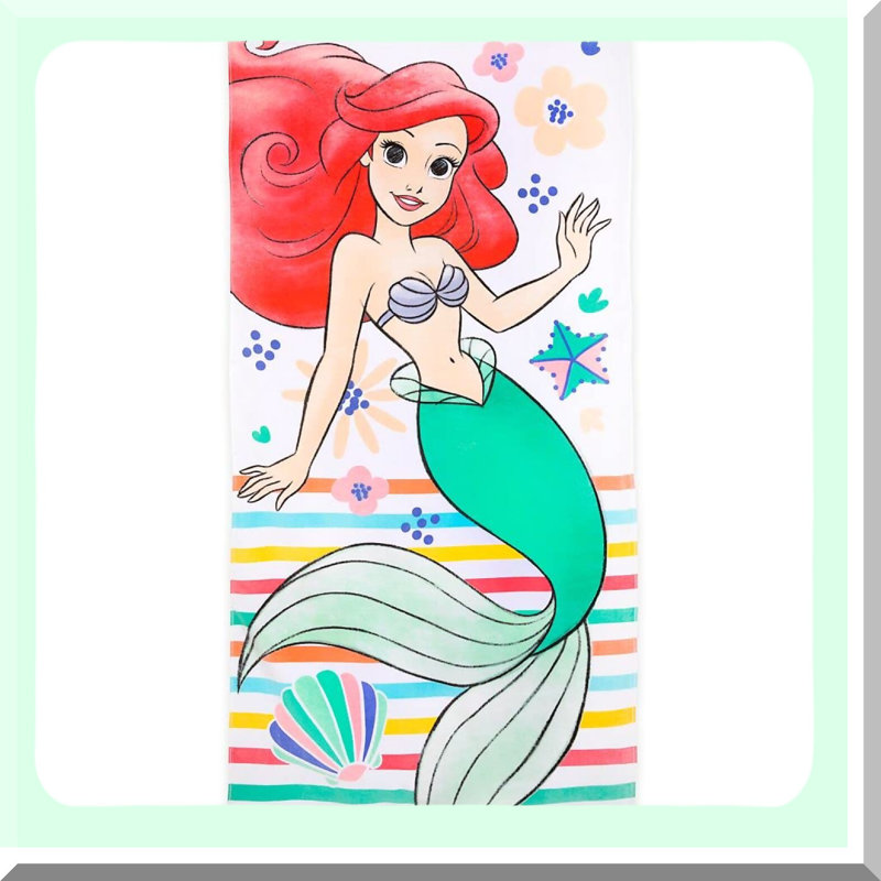 Mermaid Dreams Ariel Beach Towel