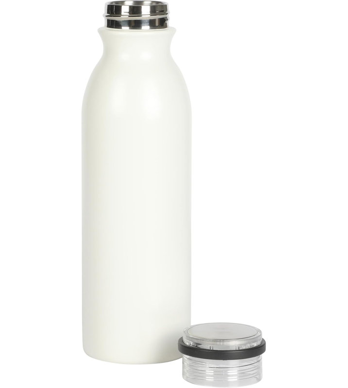 Bouteille isotherme en acier inoxydable de 20 onces, bouteille isotherme à double paroi avec couvercle, bouteille froide et chaude réutilisable