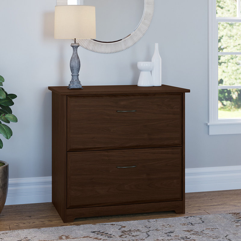 Osvald 31.26'' Wide 2 -Drawer File Cabinet, Modern Walnut