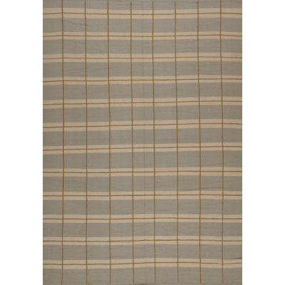 Plaid Area Rug in Brown/Gray