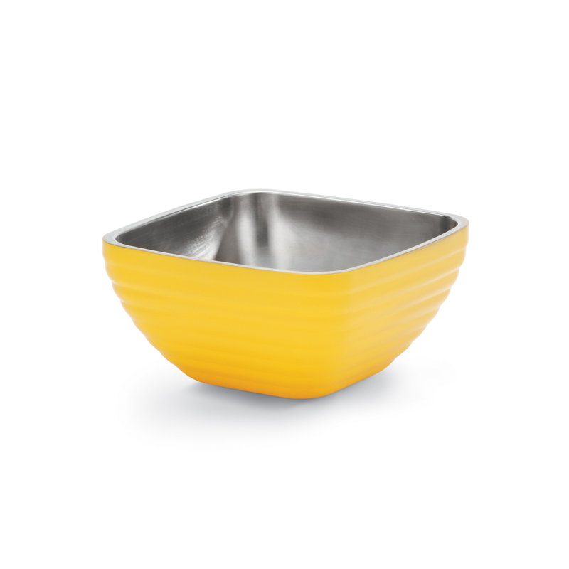 Bol de service en acier inoxydable Latitude Run®, 5,5 po x 11,5 po x 11,5 po, Jaune
