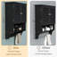 Armoire de salle de bain murale avec portes à persiennes, tablette ouverte, tablettes réglables et barre à serviettes-1287347165