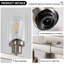 Luminaire de salle de bain moderne 24 po à quatre lumières avec abat-jour en verre transparent (ampoules non incluses)