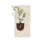 Décoration murale vase en grès de style crème-505467167