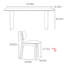 Ensemble de table de salle à manger ovale French French-106384834