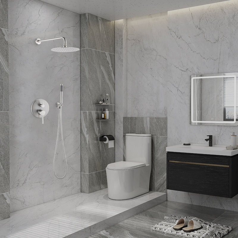 Dycus All-In-One Kit with Rough in-Valve, Brushed Nickel