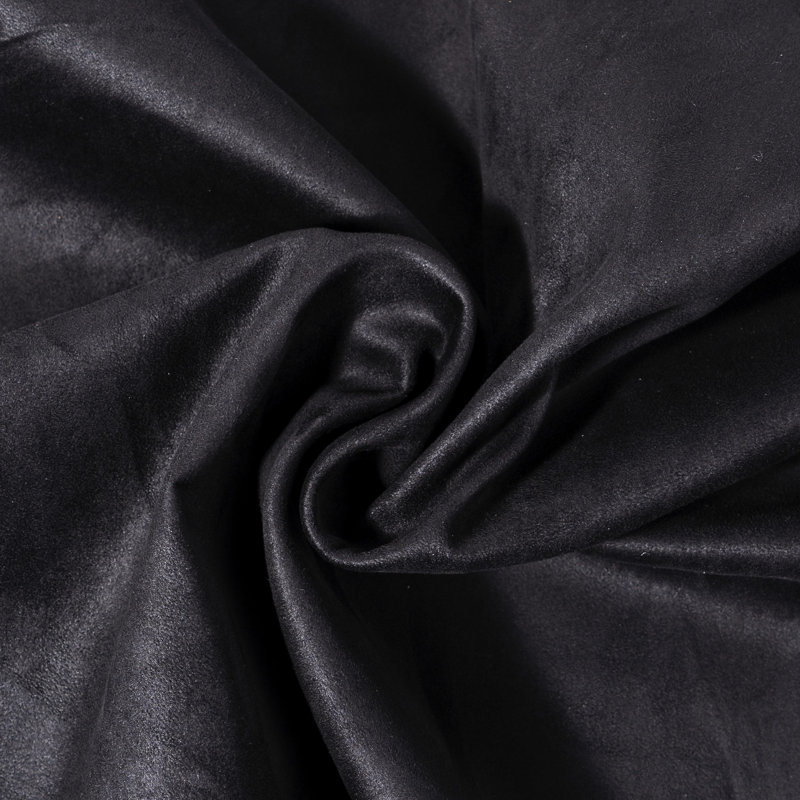 Lit de luxe très grand noir, conception ergonomique, cadre en bois massif et tête de lit avec surface imperméable, lattes de soutien