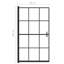 Cabine de douche vidaXL ESG et aluminium 31,5 po x 55,1 po transparent et noir