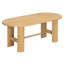Ensemble de salle à manger ovale 7 pièces pour 6 personnes avec table en placage de chêne de 184 cm et 6 chaises rembourrées, table à double piétement cannelé, naturel-1625229840