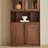 Light luxury black walnut bookcase