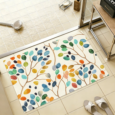 Thin Non-Slip Bathroom Mats Machine Washable