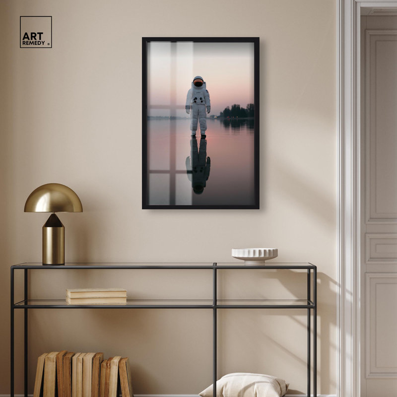 «Wake Dream Shadowbox Print» par Art Remedy, cadre noir, 21 x 31, H 31 po x l 21 po, Structure noire