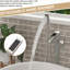 Robinet cascade pour baignoire, bec rotatif à 360 ° et douche à main, laiton robuste, baignoire en nickel brossé avec bec, fabrication en laiton