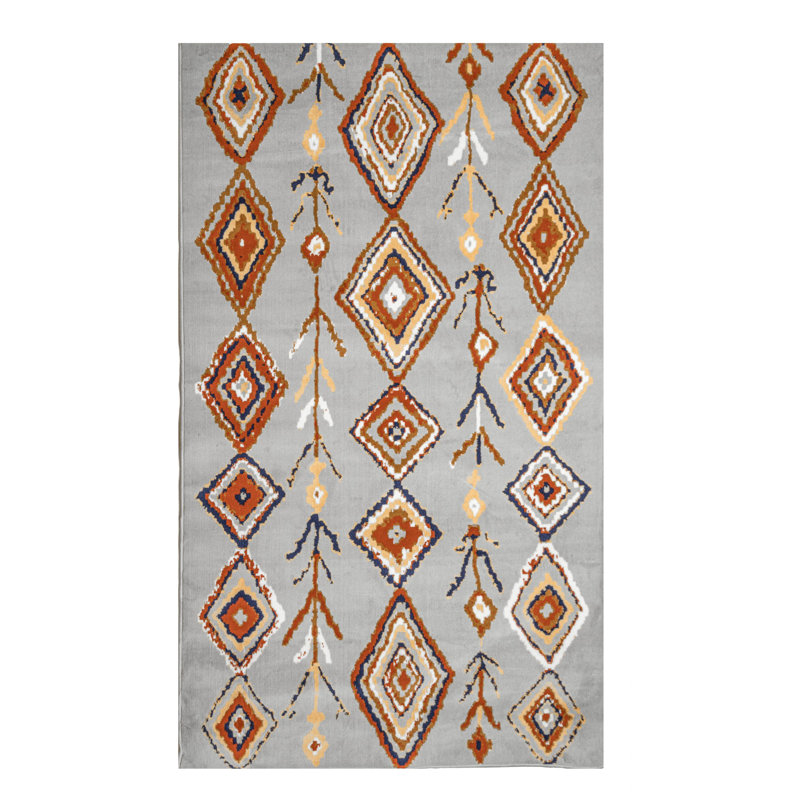 Bozman Moroccan Indoor Rug, Rectangle 3'6" x 5'6"