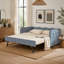 Lit de jour simple Gingham avec lit gigogne convertible 3-en-1-2005509096