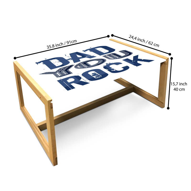 Jacquese Sled Coffee Table, 90cm H x 62cm W x 40cm D