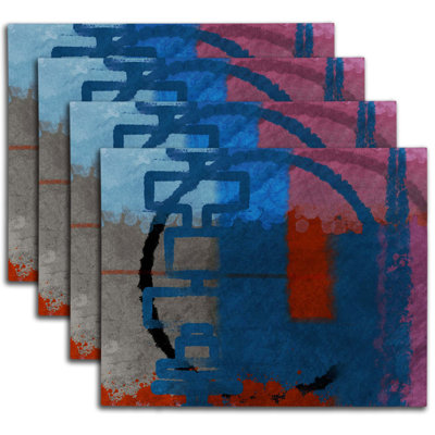 Napperon abstrait en polyester